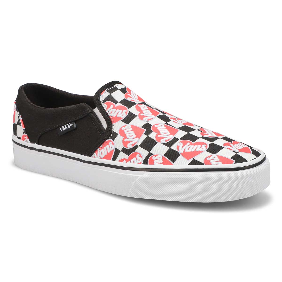 Vans Women's Asher Leather Sneaker - Black | SoftMoc.com