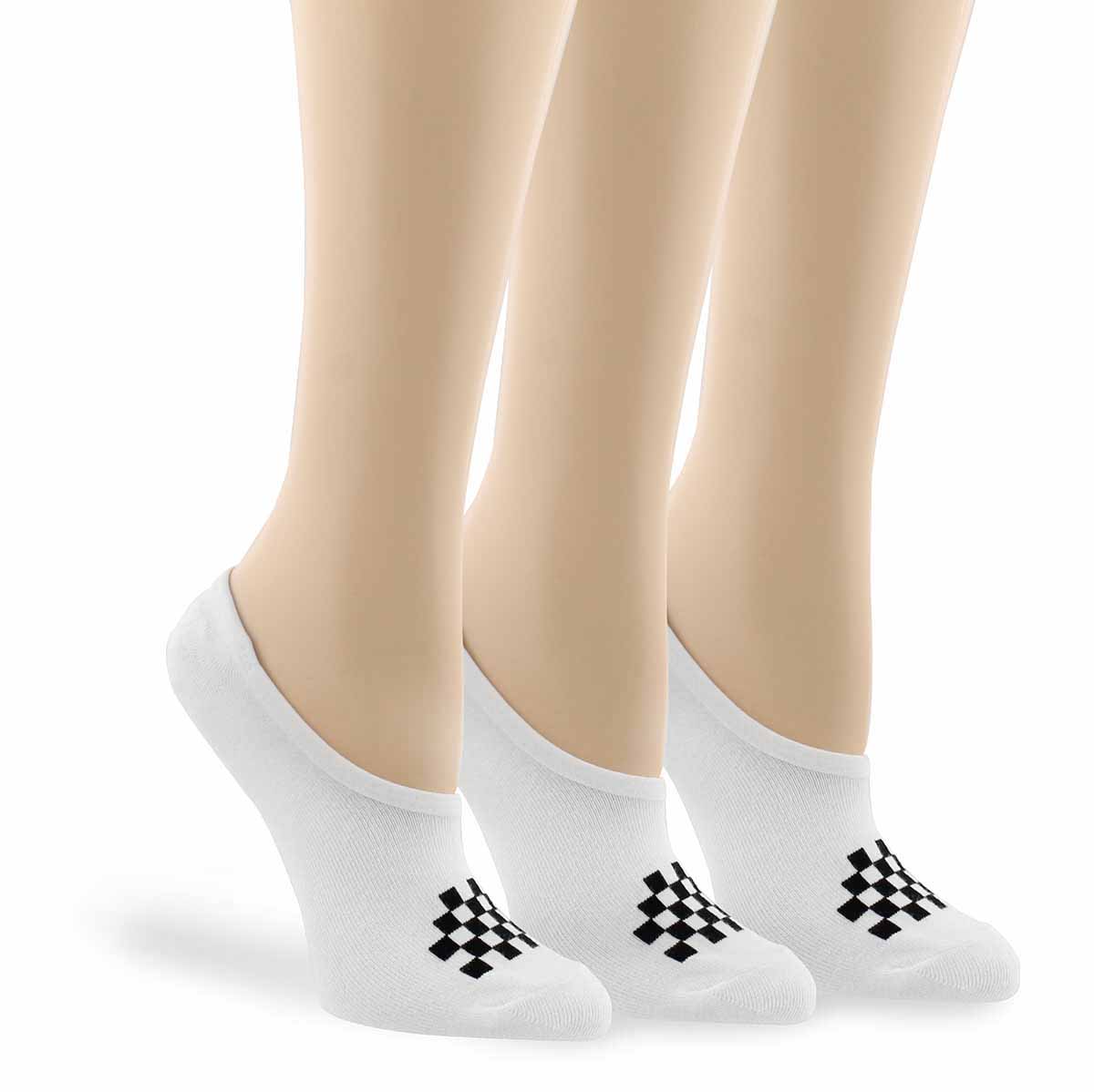 Women's Classic Canoodle Ankle Sock 3 Pack - White/Black