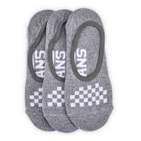Women's Classic Heathered Canoodle Ankle Sock 3 Pack - Grey/White
