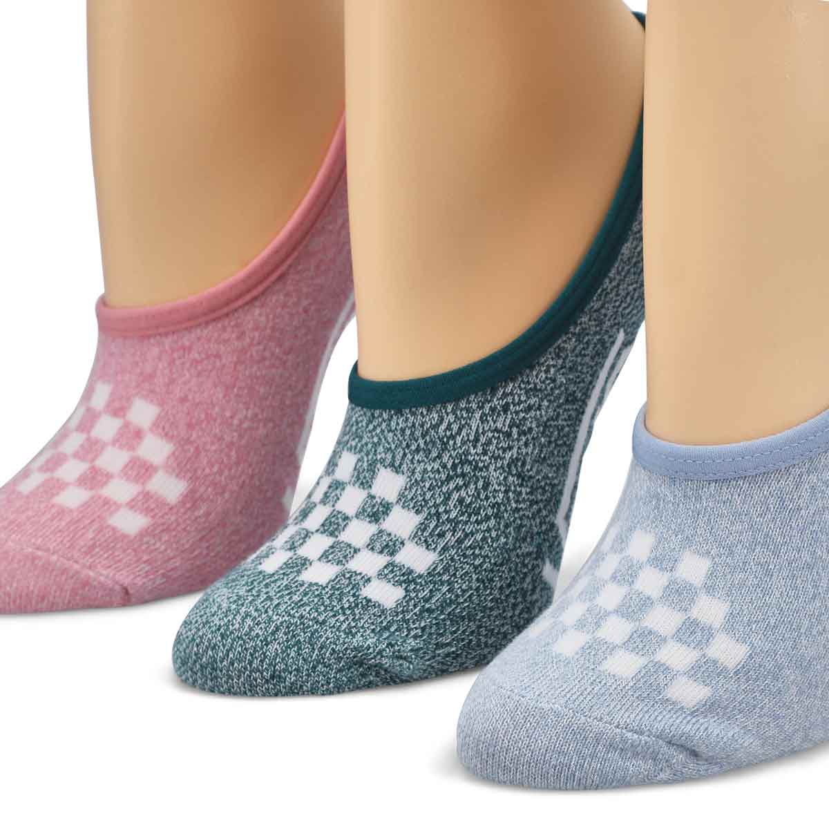 Women's Classic Marled Canoodle Sock 3 Pack - Ashley Blue