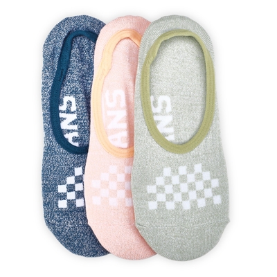 Lds Classic Marled Canoodle Ankle Socks 3 Pack- Lint Multi