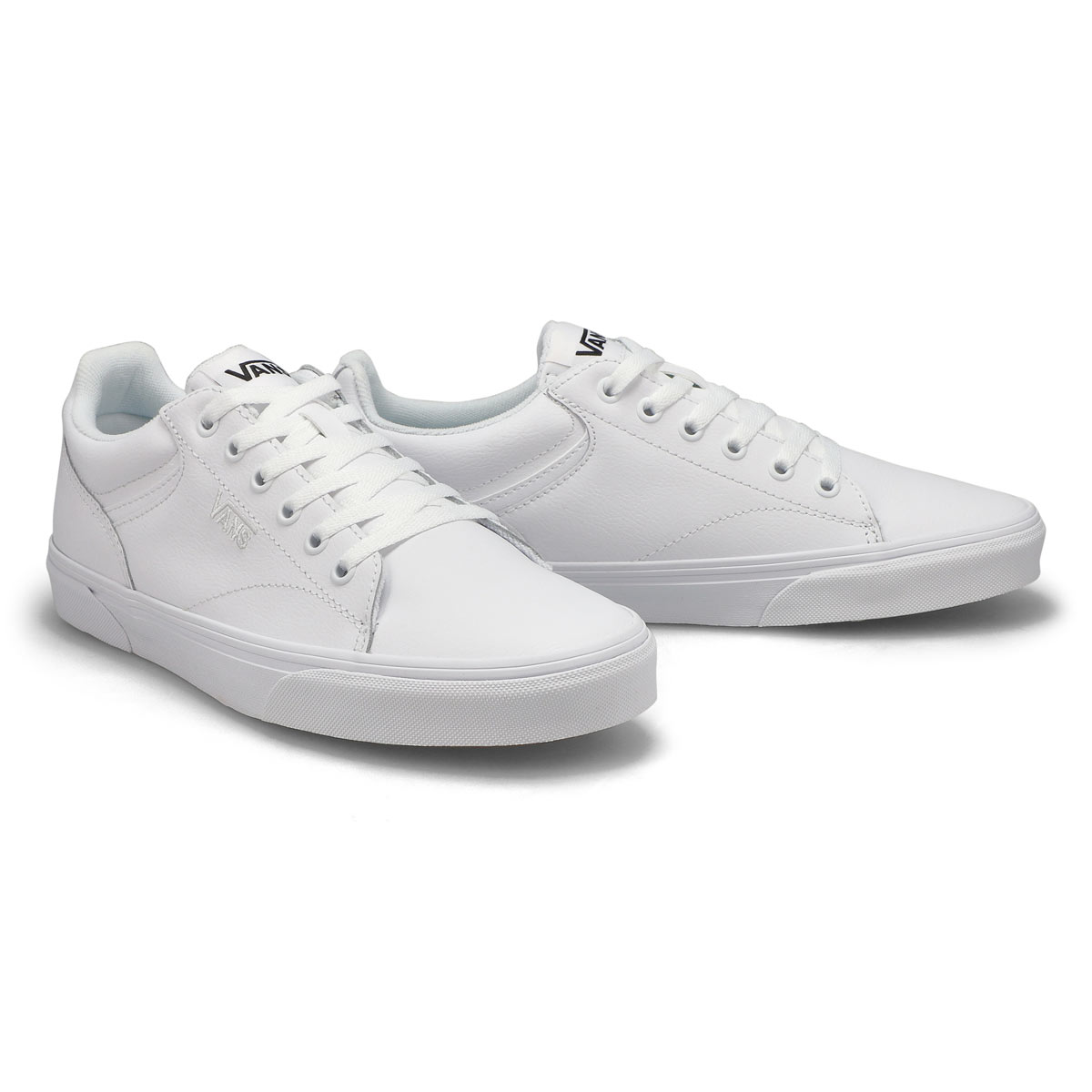 Men's Seldan Leather Lace Up Sneaker - White/White