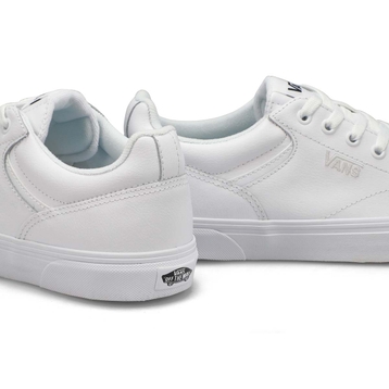 Baskets en cuir à lacets SELDAN LEATHER, blanc/bla
