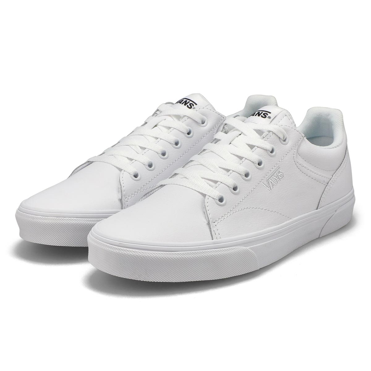 Men's Seldan Leather Lace Up Sneaker - White/White
