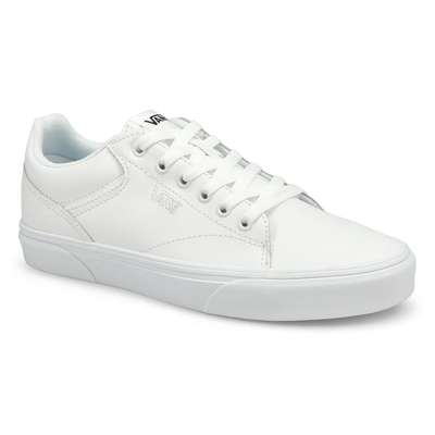 Lds Seldan Leather Lace Up Sneaker - White
