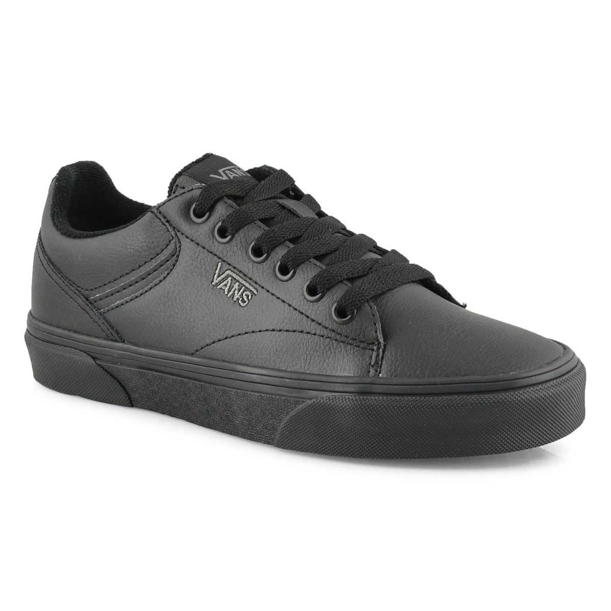 Vans Women's Seldan Sneaker - Black/White | SoftMoc.com