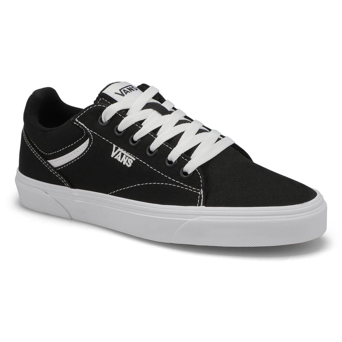 black white vans womens