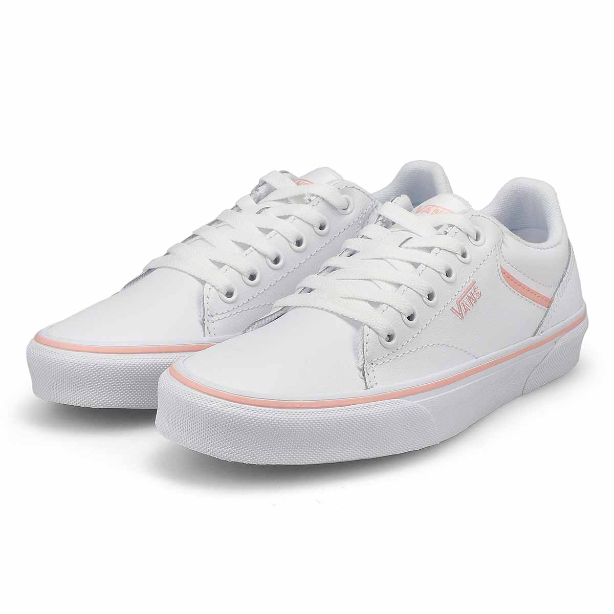 Women's Seldan Leather Lace Up Sneaker - Pink/White