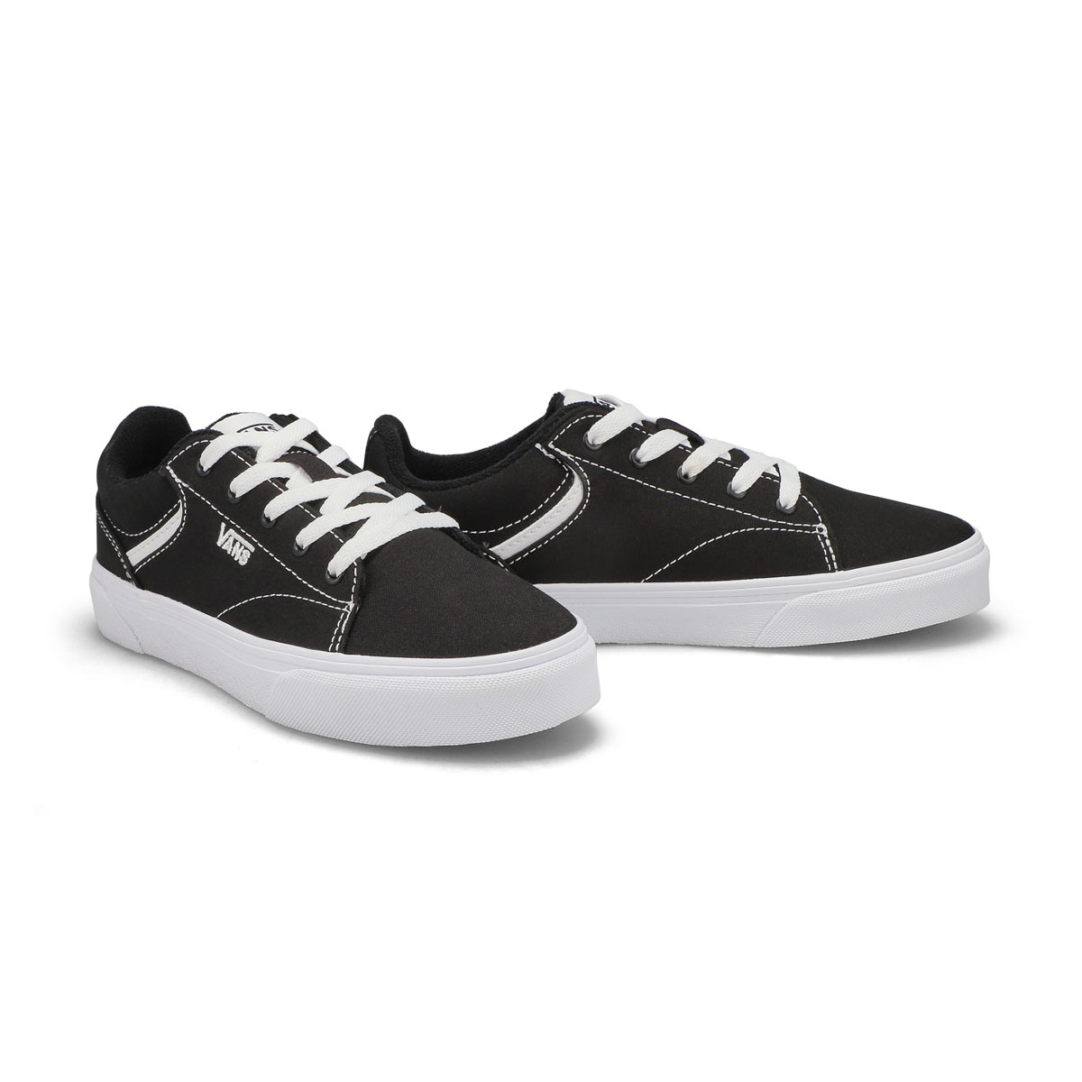 Kids' Seldan Lace Up Sneaker - Black/White