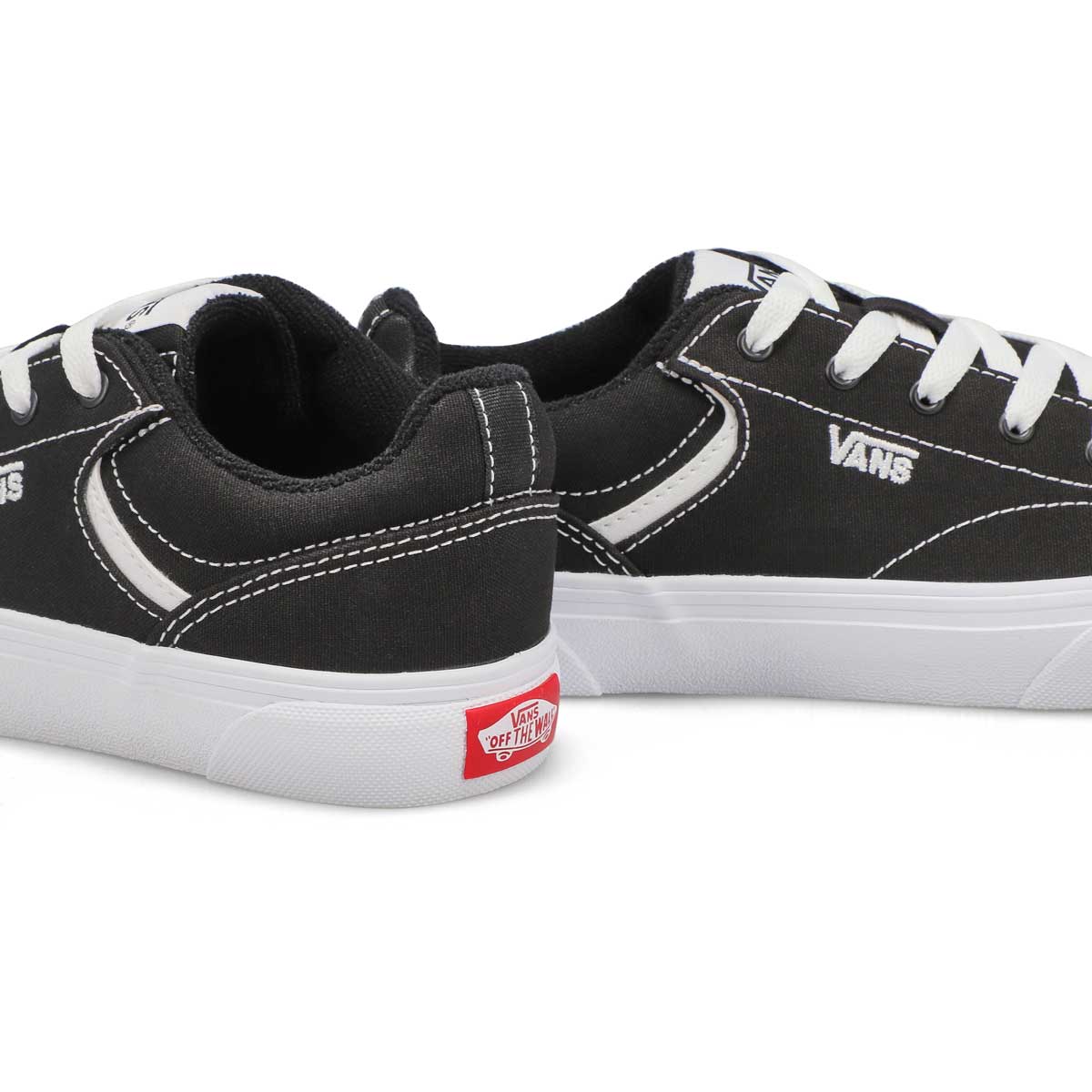 Kids' Seldan Lace Up Sneaker - Black/White