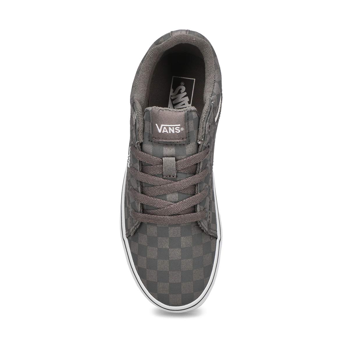 Boys' Seldan Checkerboard Sneaker Pewter