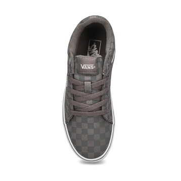 Boys' Seldan Checkerboard Sneaker Pewter