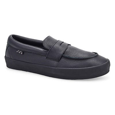 Mns Skate Casual Slip On Loafer - Black/Black