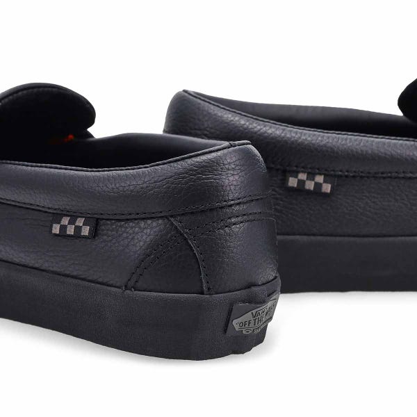 Men's Skate Casual Slip On Loafer - Black/Black