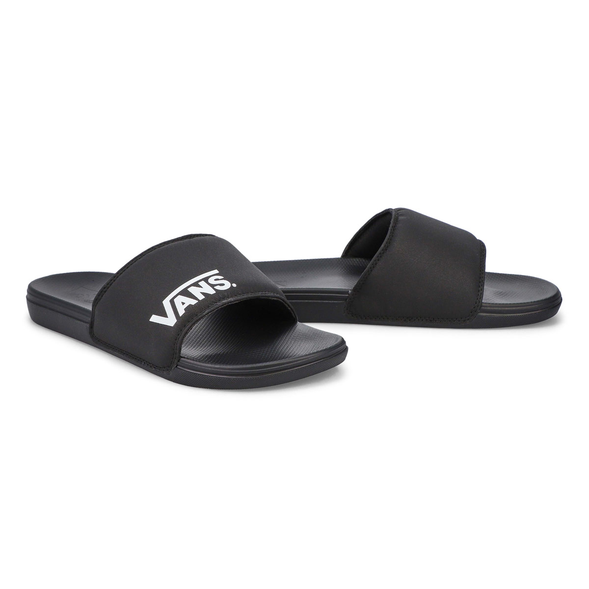 Men's Range Slide-On Sandal- Black/Black