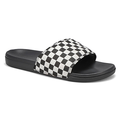 Mns Range Slide-On Slide Sandal - Black/White