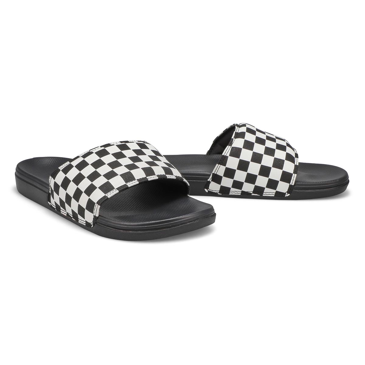 Men's Range Slide-On Slide Sandal - Black/White