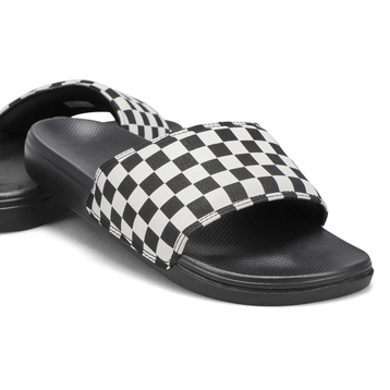 Men's Range Slide-On Slide Sandal - Black/White
