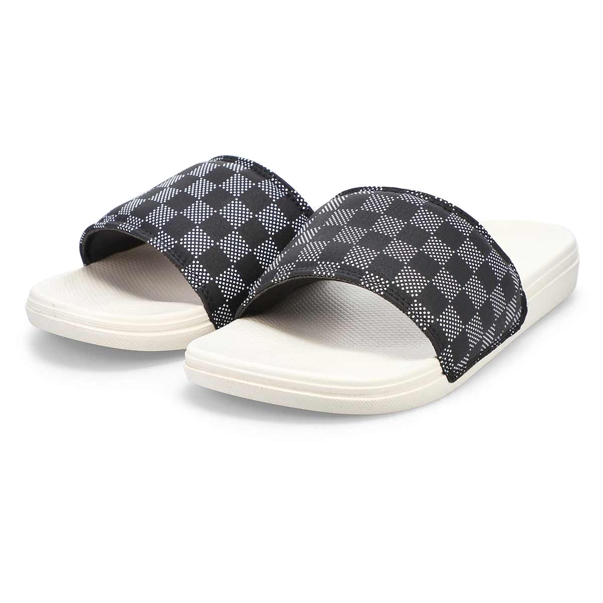 Women's Range Slide-On Casual Sandals - Black/Marshmellow