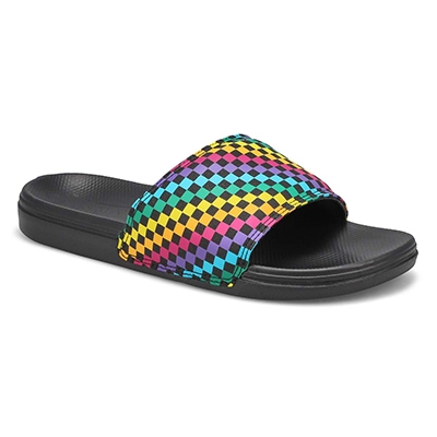 Lds Range Slide-On Casual Sandal - Multi/Black