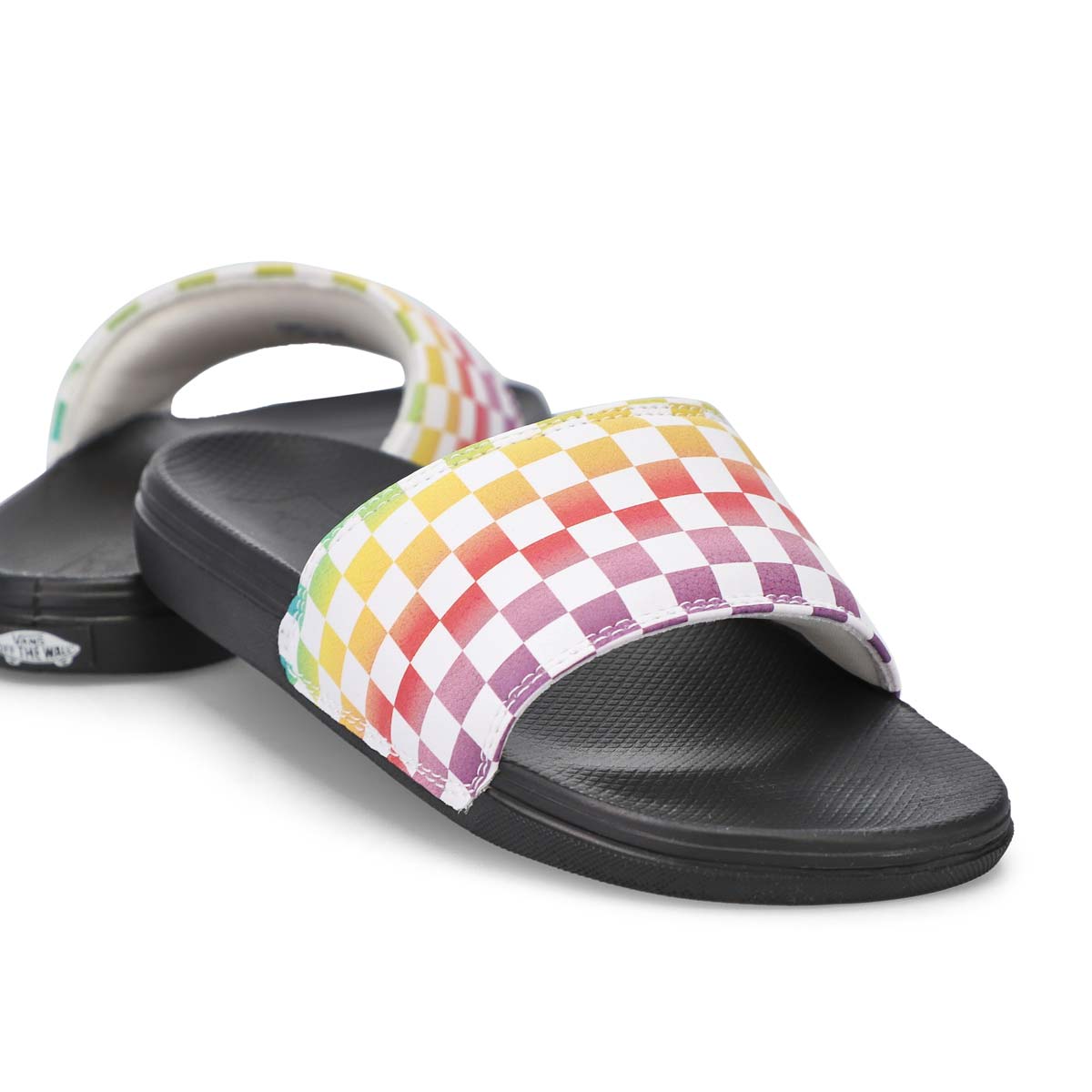 Vans Girls' Range Slide-On Sandal - Rainbow/B | SoftMoc.com