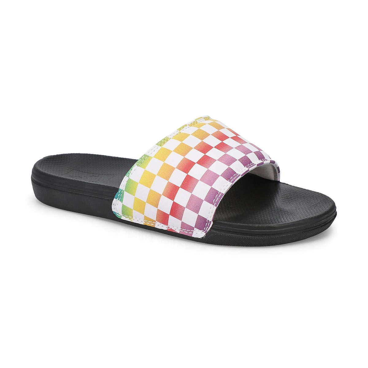 rainbow vans slides