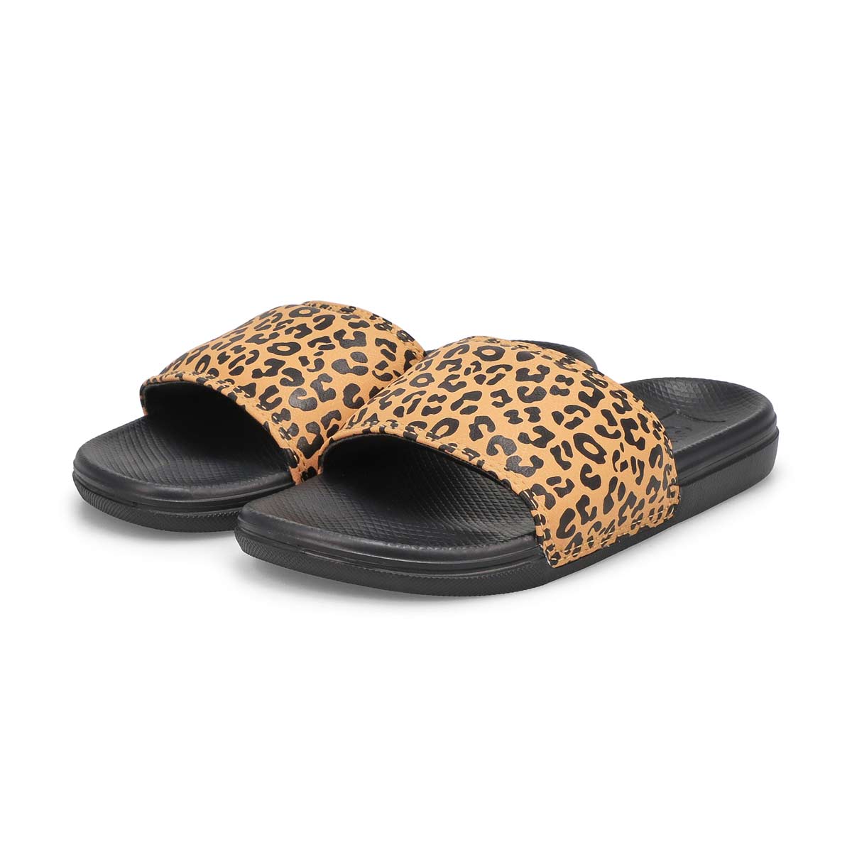 Girls' Range Slide-On Cheetah Slide - Black/Doe