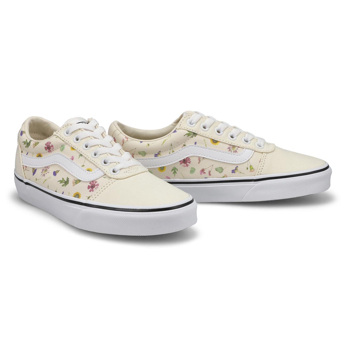 Women's Ward Floral Lace Up Sneaker - White