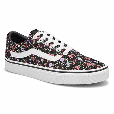 Lds Ward Lace Up Sneaker - Floral