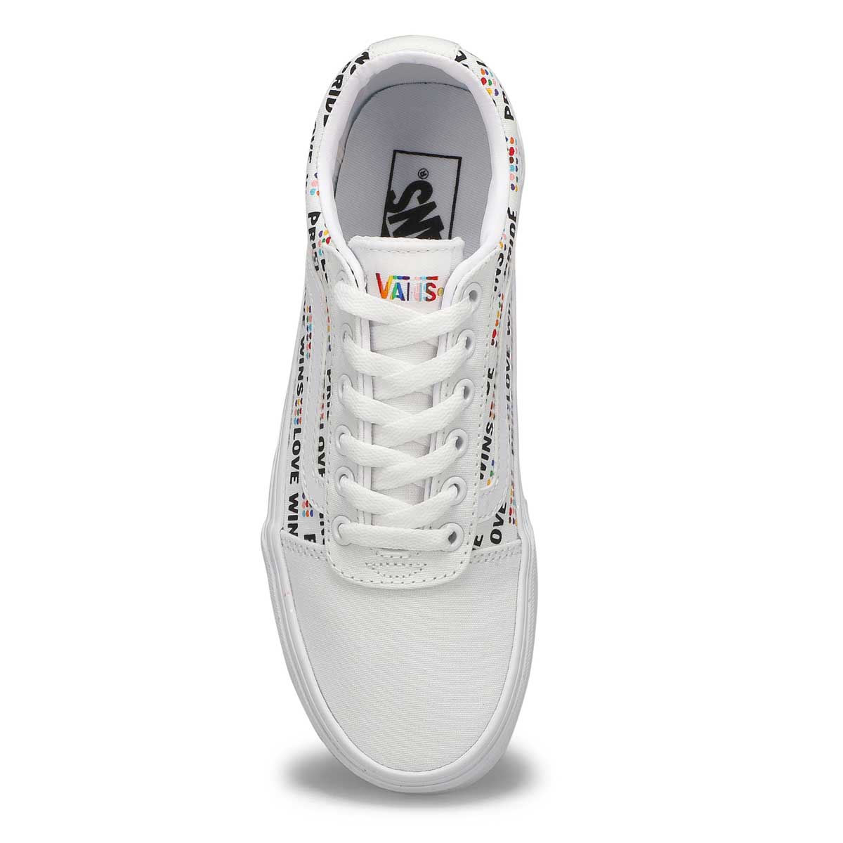 Women's Ward Pride Lace Up Sneaker - White/White