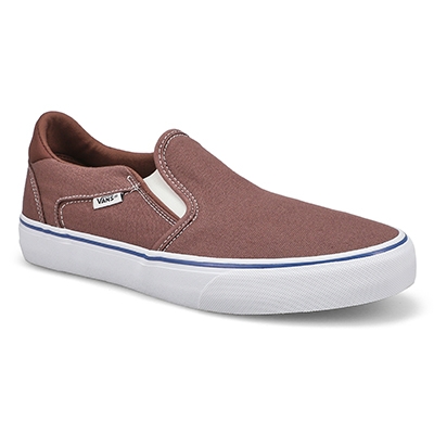 Mns Asher Deluxe Slip On Sneaker - Taupe/White