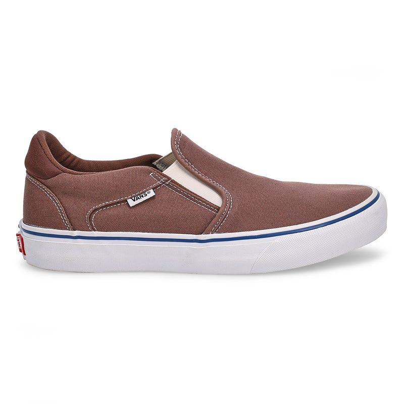Men's Asher Deluxe Slip On Sneaker - Taupe/White