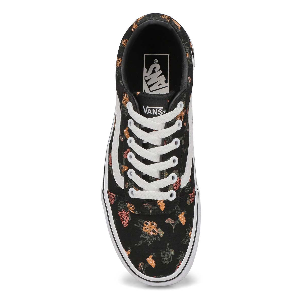 Women's Ward Lace Up Sneaker - Black/White Multi