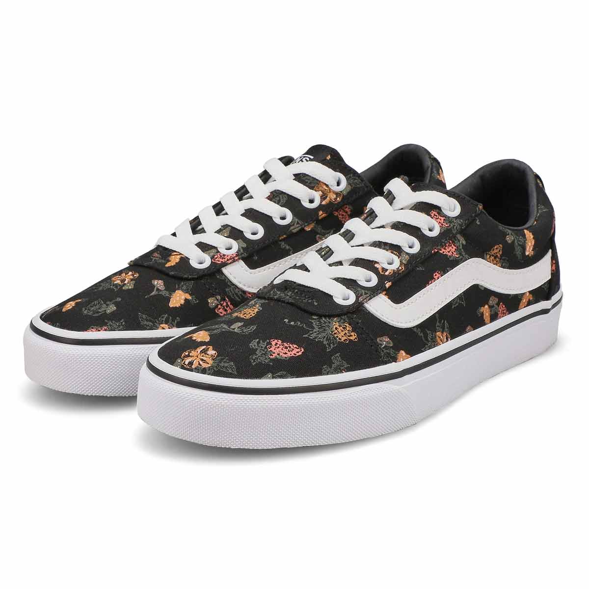 Women's Ward Lace Up Sneaker - Black/White Multi