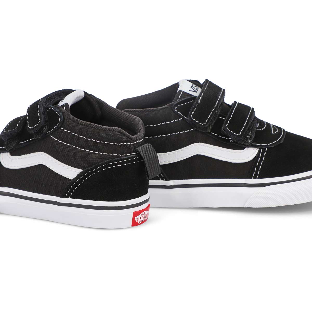 Vans Infants' Ward Mid V Sneakers - Black/Bla | SoftMoc.com