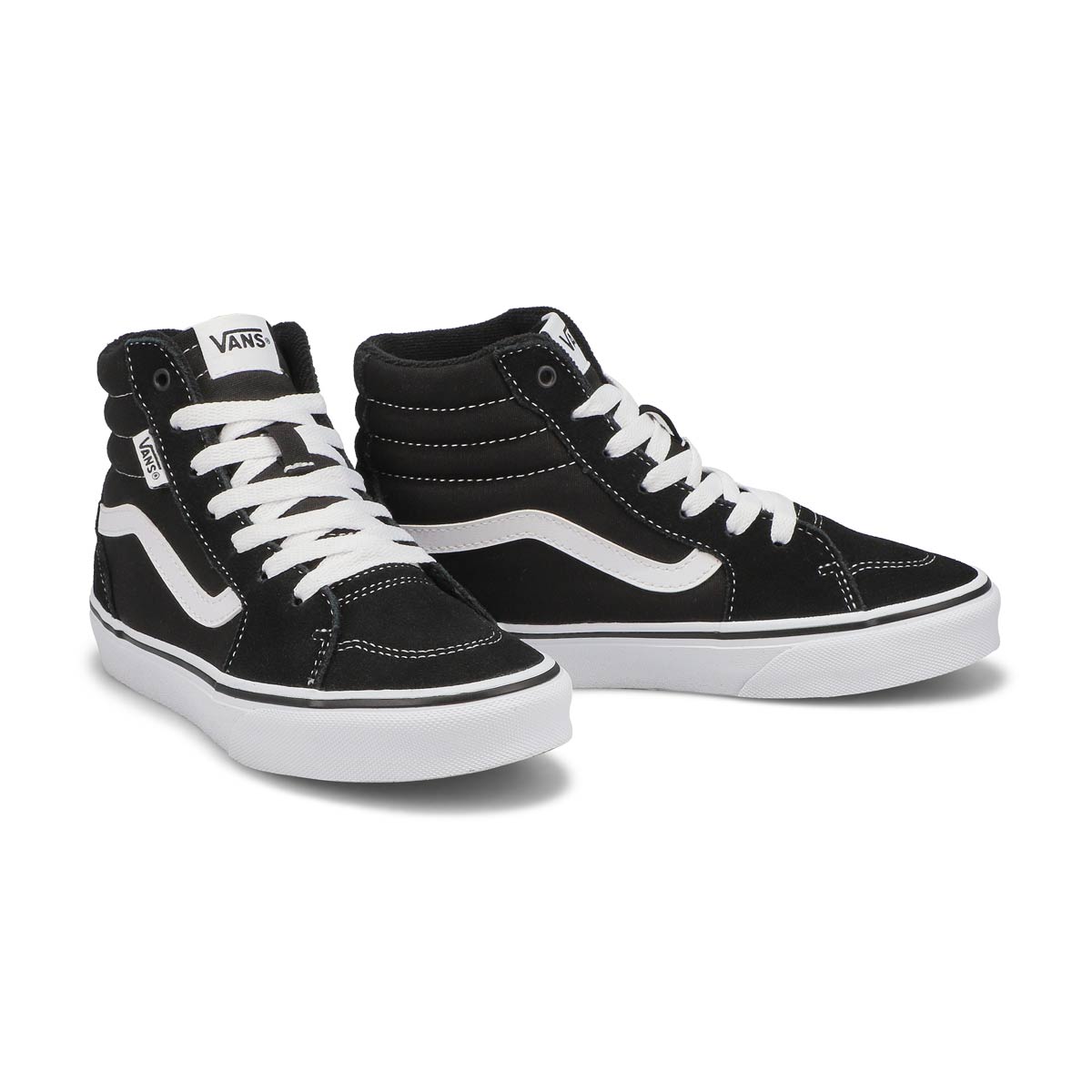 Boys' Filmore Hi Lace Up Sneaker - Black/White