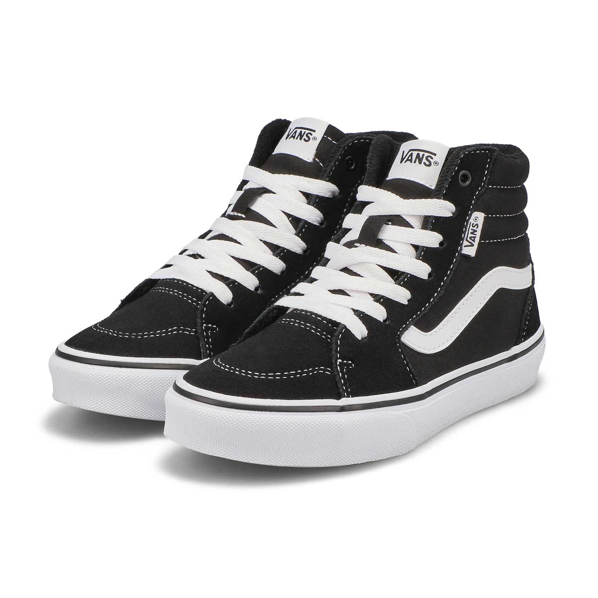 Boys' Filmore Hi Lace Up Sneaker - Black/White