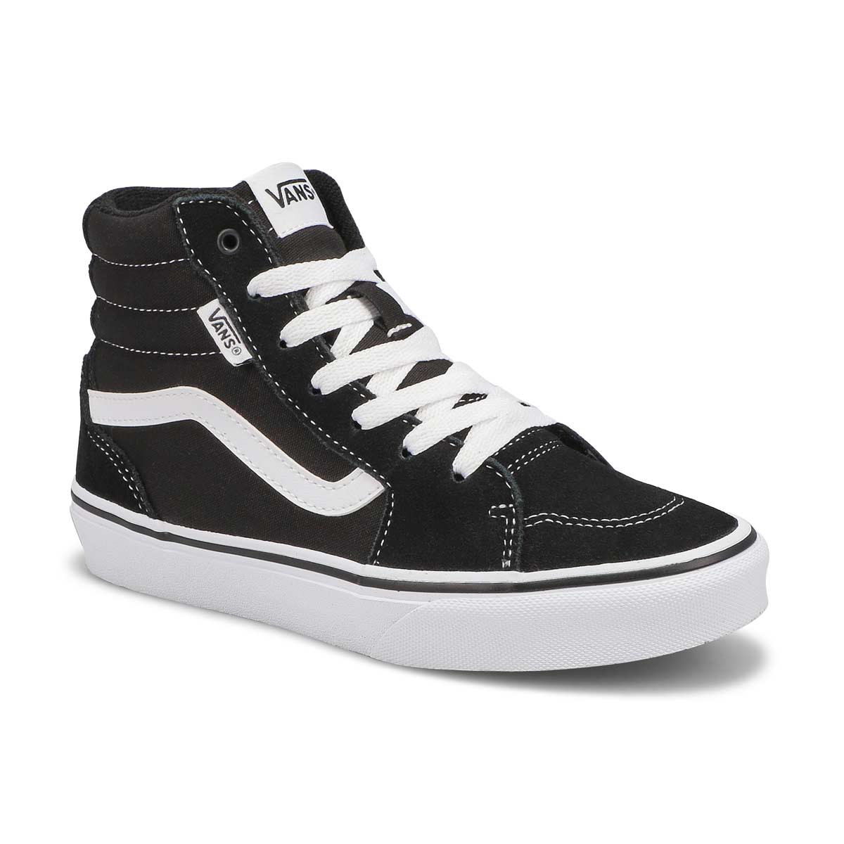 Boys' Filmore Hi Lace Up Sneaker - Black/White