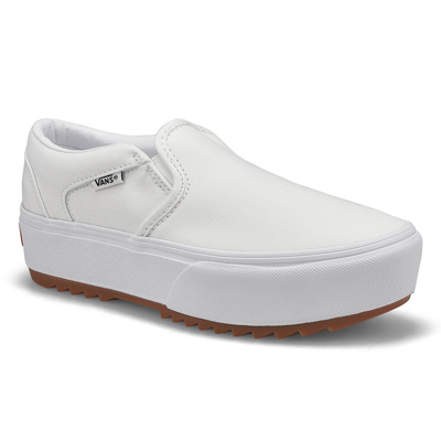 Lds Asher Platform ST Sneaker - White