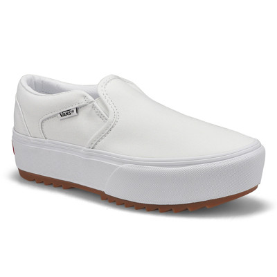 Vans Women's Asher Platform ST Sneaker - Whit | SoftMoc.com