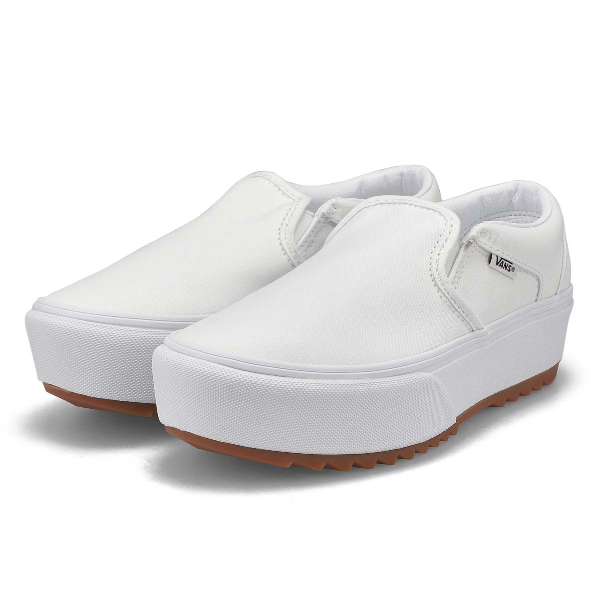 Vans Women's Asher Platform ST Sneaker - Whit | SoftMoc.com