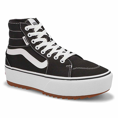 Lds Filmore Hi Tapered Platform ST Sneaker - Black