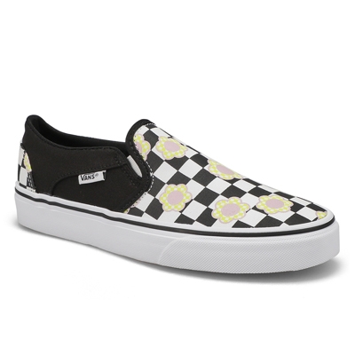 Vans Women's Asher Flower Checkeredboard Snea | SoftMoc.com