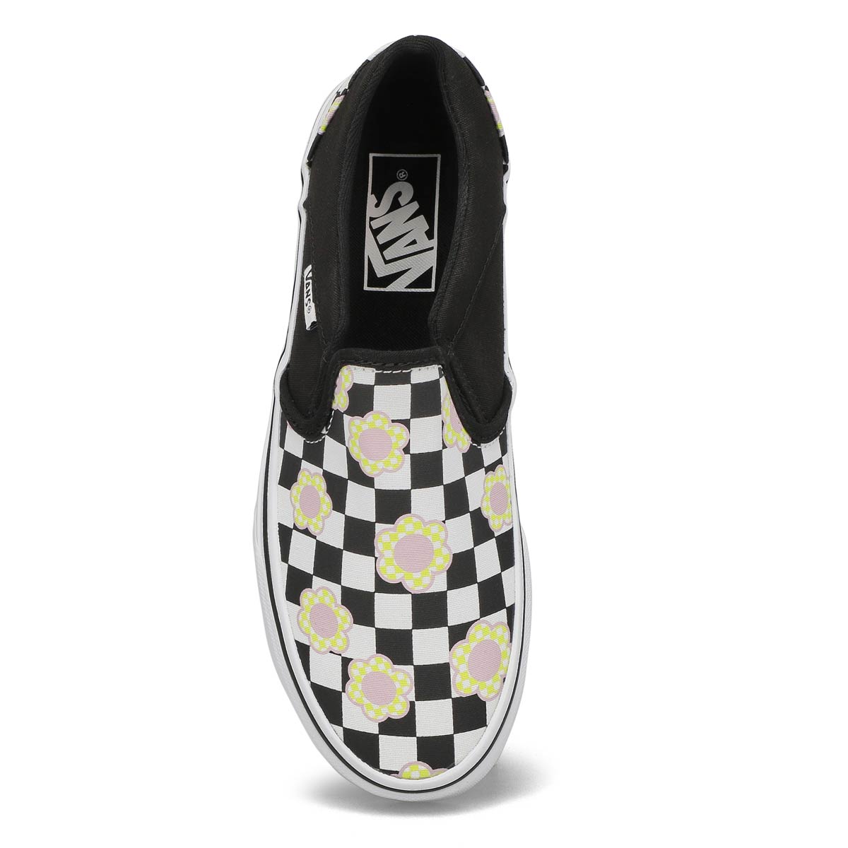 Women's Asher Flower Checkeredboard Sneaker - Multi/White