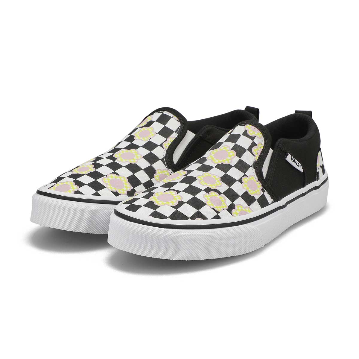 Girls' Asher Flower Checkboard Sneaker