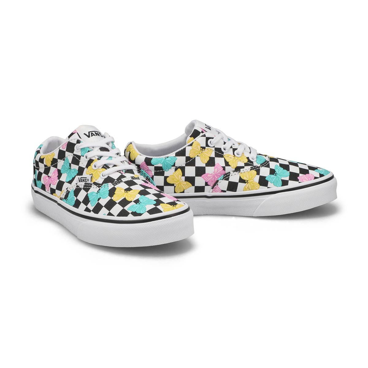 Vans Girls' Doheny Butterfly Checkerboard Sne | SoftMoc.com
