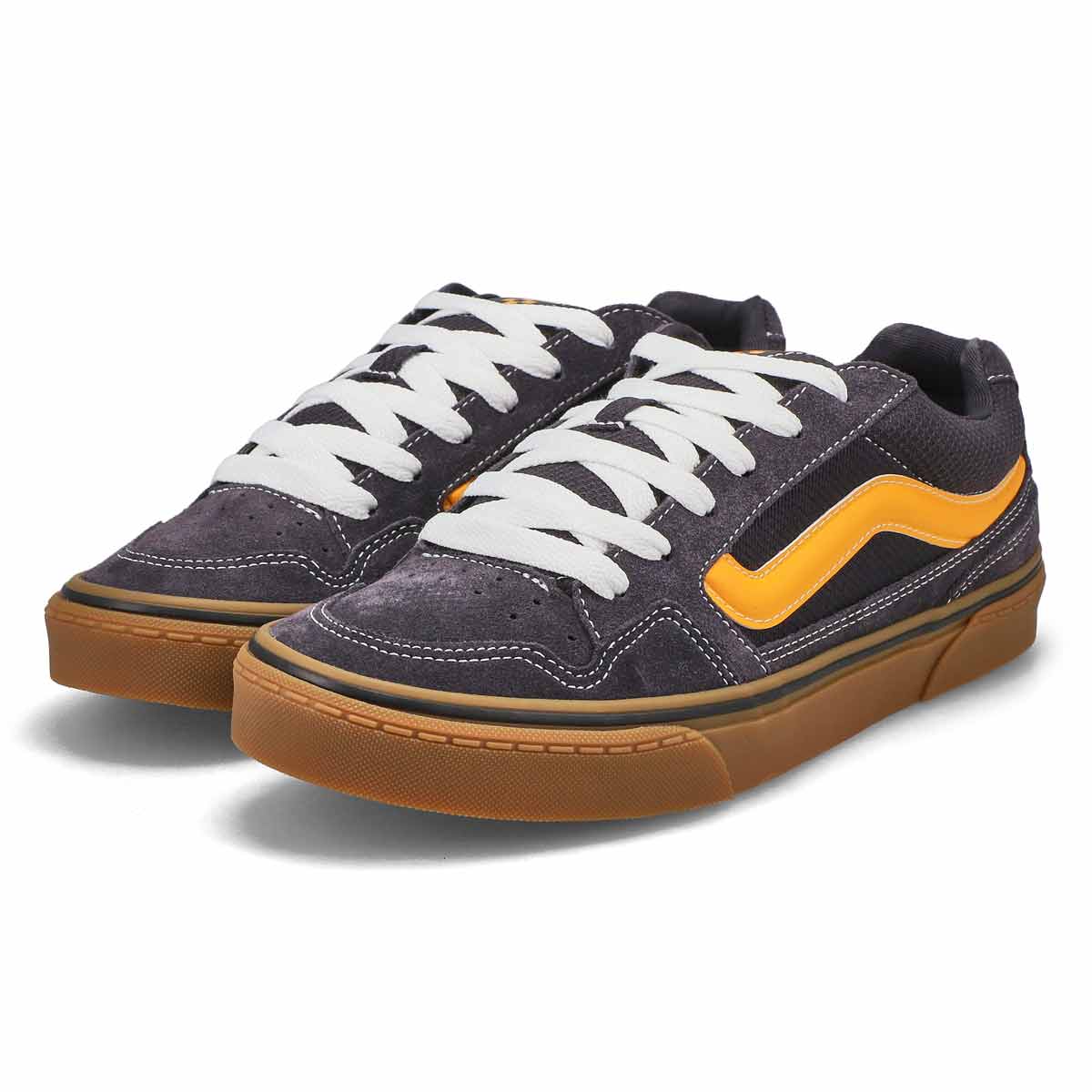 Vans Men's Caldrone Lace Up Sneaker - Brown | SoftMoc.com