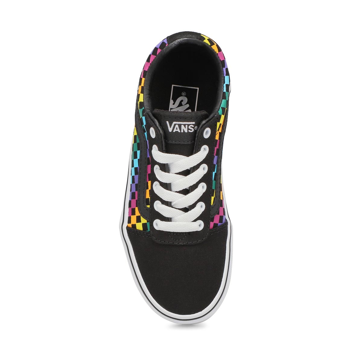Girls' Ward Rainbow Checkered Sneaker