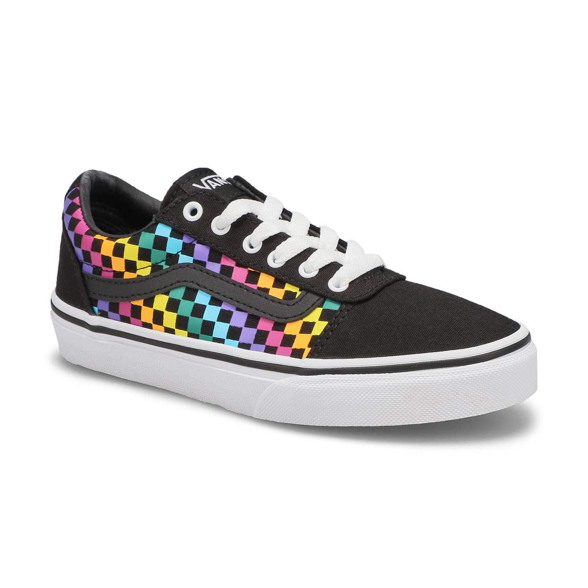 Girls' Ward Rainbow Checkered Sneaker