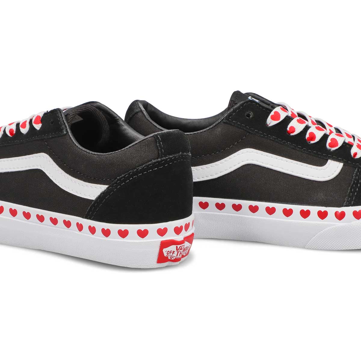 Baskets à lacets WARD HEART FOXING, noir/blanc, filles